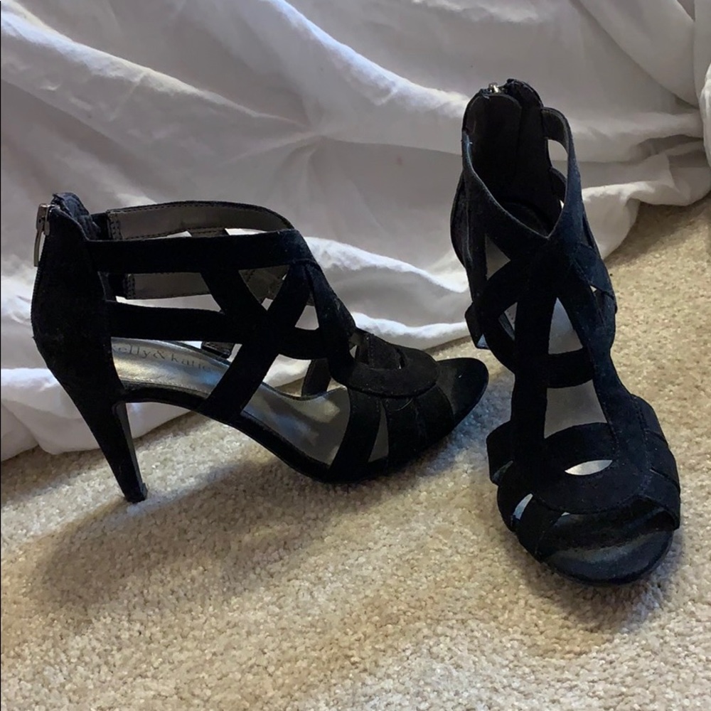 Black Strappy Heels